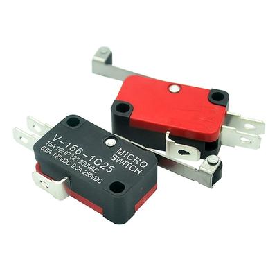 1 SZT. Mikroprzełącznik V-156-1C25 z długim kółkiem Mikroprzełącznik Mały skok Krańcowy mikroprzełącznik