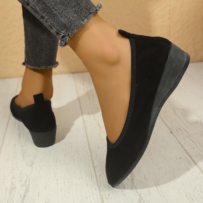 Fashion Spring New Flat Shoes Women's Fashion Round Head Shallow Mouth Cloth Surface Soft Sole Non-slip Single Shoes
