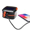 Solar Rechargeable LED Flashlight Power Camping Tent Light Torch Lantern Lamp