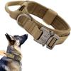 Hundehalsband- und Leinen-Set aus Nylon, strapazierfähiges Hundehalsband, reflektierende Leine, taktisches Trainingshalsband für Haustiere, Leinen-Set für große Hunde