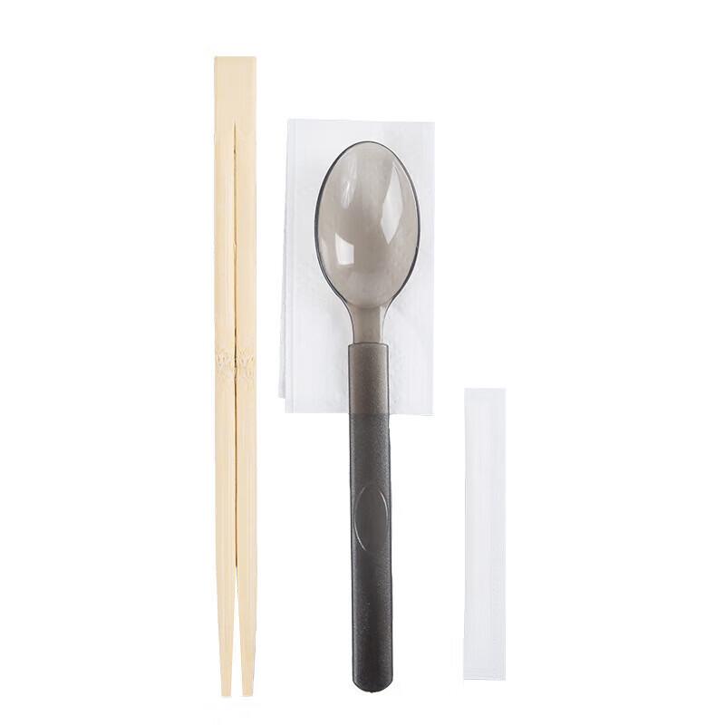 MinXun Disposable 4-in-1 Plastic Cutlery Set