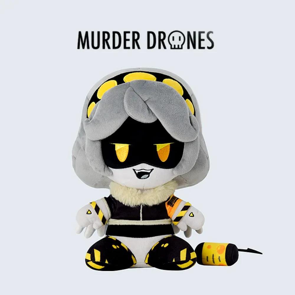 Oficiální plyšová hračka Cyn Uzi z Murder Drones Glitch Autentický anime doplněk Plyšový přívěsek Sběratelská panenka Pro fanoušky anime her