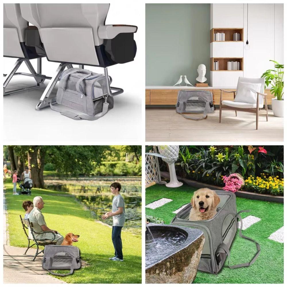 Collapsible Cat Bag Soft Sided Dog Carrying Case Easy Storage Pet Carrier  Rabbit