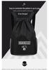 Large Capacity Drawstring Backpack: Double Shoulder Sports Fitness & School Bag