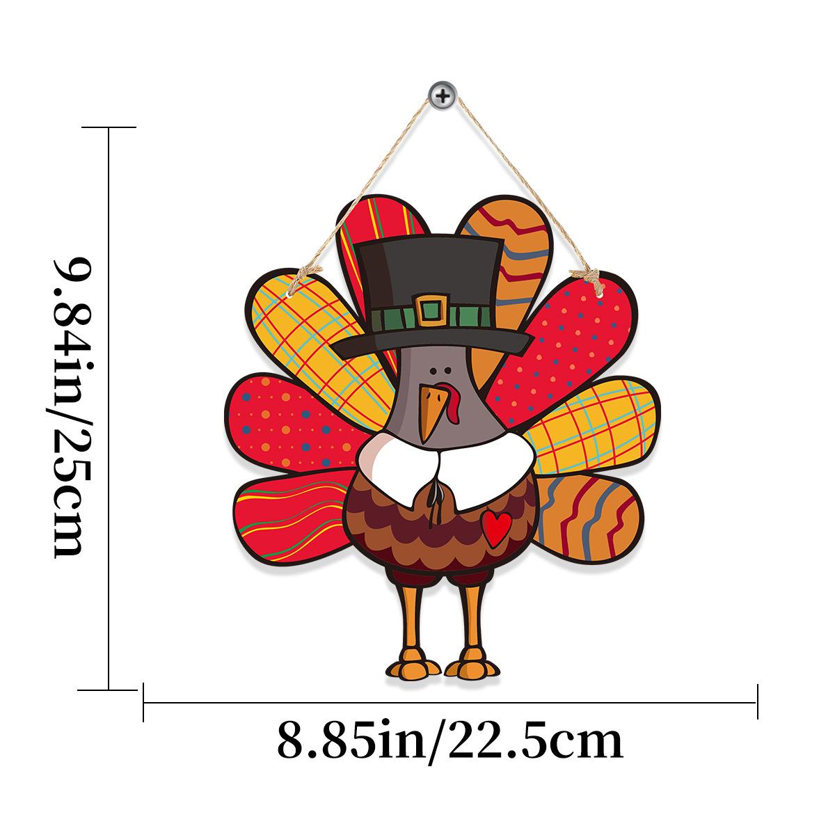 

Xiyin Thanksgiving Decoration Door Number Turkey Pendant Holiday Atmosphere Door Listing Customization Thanksgiving door listing 4
