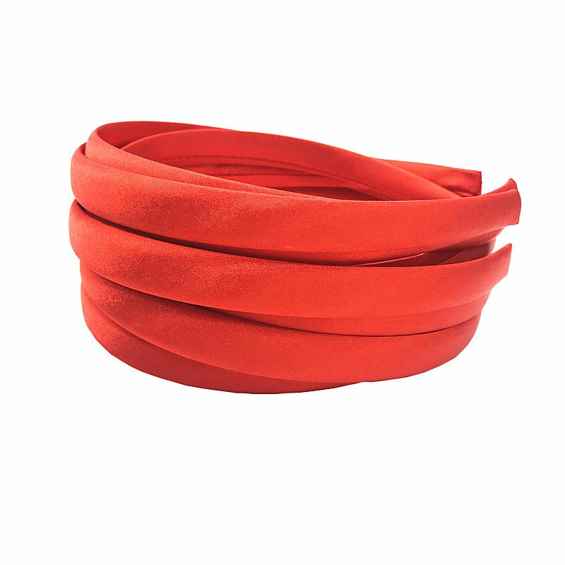 1,5 cm Satintyginslaget Hårband - Godisfärger, DIY Handgjort Modeaccessoar