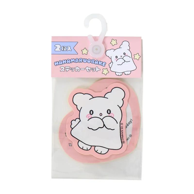 Sanrio HANAMARU OBAKE Set of 2 Stickers ( Pastel Sweets Pop Pink ) Japan NEW