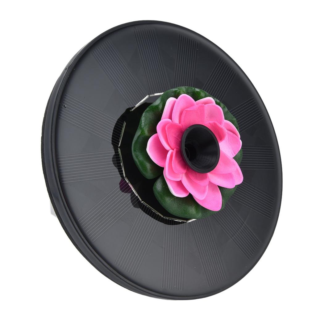Lotus Solar Fountain Water Pump Floating Mini Solar Powered Water Fountain for Birdbaths Garden Pond Pool Outdoor