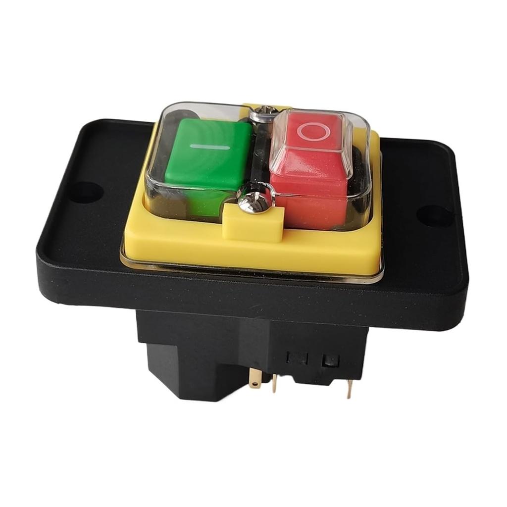 KJD18 7Pins Push Button Switch ON-Off Electromagnetic Switches with Under Voltage and Restart Protection 15(12) A 230V AC