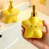 Liquid Soap Dispenser With Cartoon Star Shape And Press Pump Design Liquid Lotion Cream Shampoo Storage Holder for Bathroom Decors