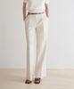 Illoje Wide One-Button Slit Pants (Ivory)