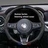 Car Stickers For Alfa Romeo Carbon Fiber Car Logo Styling Leather Steering Wheel Cover Auto Accessorie For Alfa Romeo 159 166 Sp
