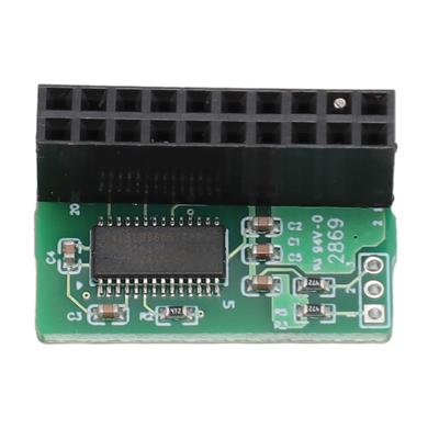 20 Pin TPM 2.0 Module for SuperMicro for AOM TPM 9665V TCG 2.0 Parallel Easy Installation 20‑1 Pin TPM Module