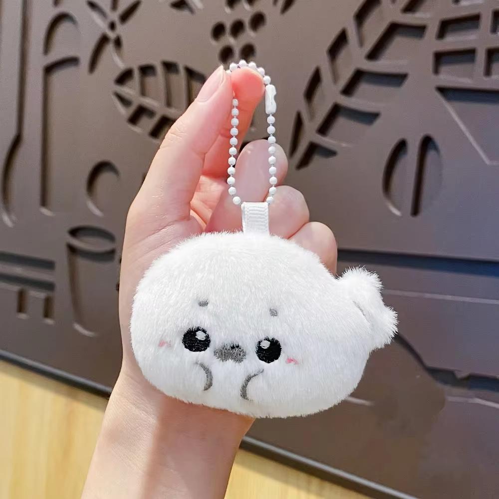 Stylish Baby Seal Plush Toy Bag Pendant Cartoonish And Cute Plush Doll Pendant Baby Doll Keychain Gifts