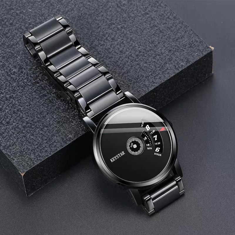 UTHAI CQ136 Simple and Fashionable Men's Watch Authentic Luminous Waterproof Steel Strip Quartz Watch Casual Clock Gift