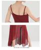 2025 Summer Wine Red Glitter Jumpsuit and Long Dress Jazz Dance Costume
