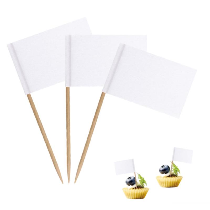 65mm American Flag Wooden Toothpick Picks
