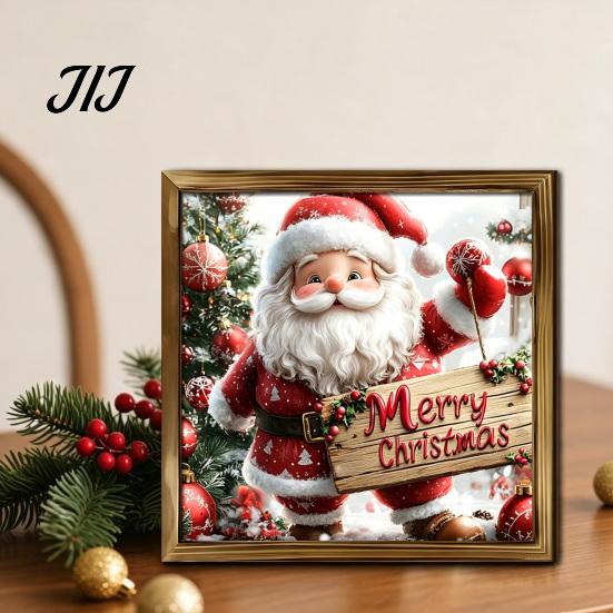 Placa de Boas-Vindas de Natal para Porta da Frente Placa Vintage, Boneco de Neve Papai Noel Gato Preto Decoração de Madeira Fofa Arte de Parede Sala de Estar Corredor, Feriado