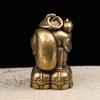 Copper Japan'S Black Sky God Of Wealth Desk Decorations Vintage Brass Home Decor Ornaments Crafts Vintage Handmade Figurines