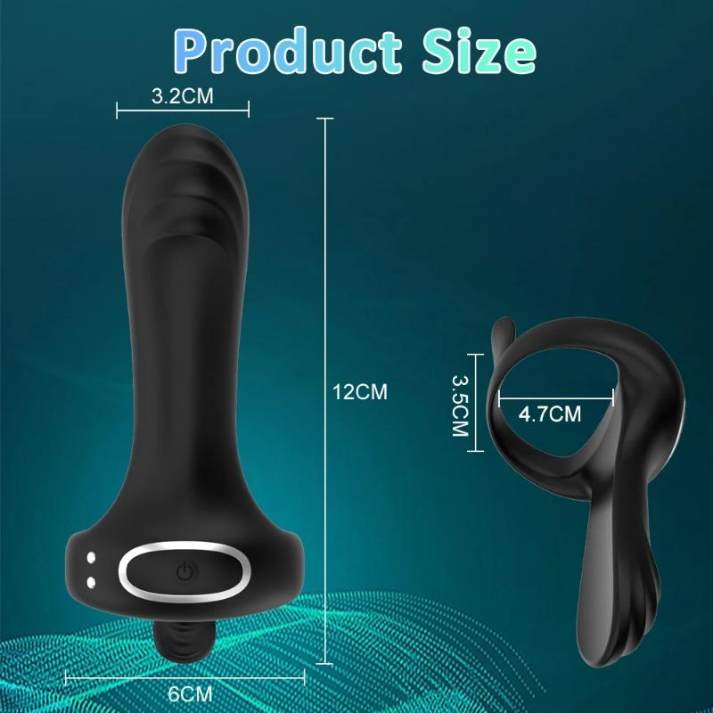 Vibrator für Paare, kabellos, Prostata-Massage, Cockring, Verzögerung der Ejakulation, Penisring, G-Punkt, Klitoris-Stimulator, Sexspielzeug für Erwachsene