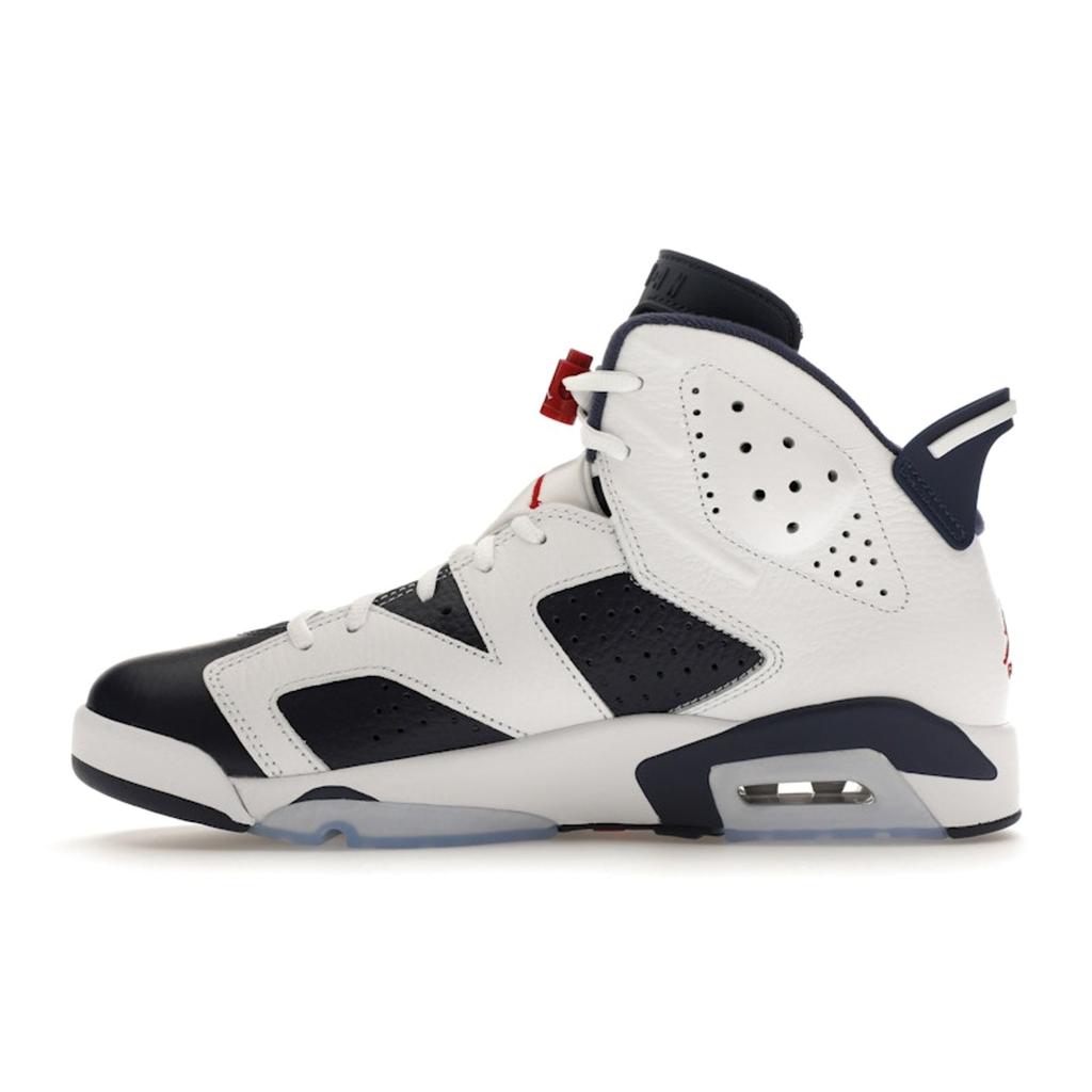 Air Jordan 6 Retro Olympic 2024 Herren Sneaker Blau Weiß Varsity-Rot CT8529-164