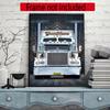 Peterbilt Heavy Trucks Customize Your Name Diamond Painting Round Diamond Diy Frameless Holiday Artwork Suitable For Home Office Wall Decoration