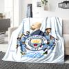 Manchester Crest Blankets Flannel Printed Breathable Warm Throw Blanket for Home Office Bedspreads 0708a4
