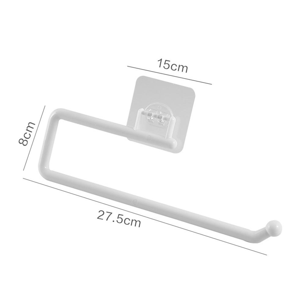 Samoprzylepny Uchwyt na Papier Bez Wiercenia Stojak na Ręczniki Wielofunkcyjny Wiszący Stojak na Ręczniki do Kuchni Łazienki Szafki