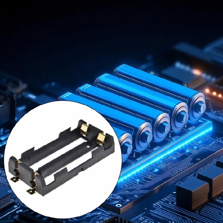 2Pcs 18650 Battery Holder Case with Gold Plateds Coppers Terminals for Enhanceds Conductivity and Durability
