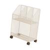 Rolling Book Cart Holder Trolley Sturdy Toys Handbag Organization Multifunctional for Kids Room Bathroom Office Bedroom Dorm