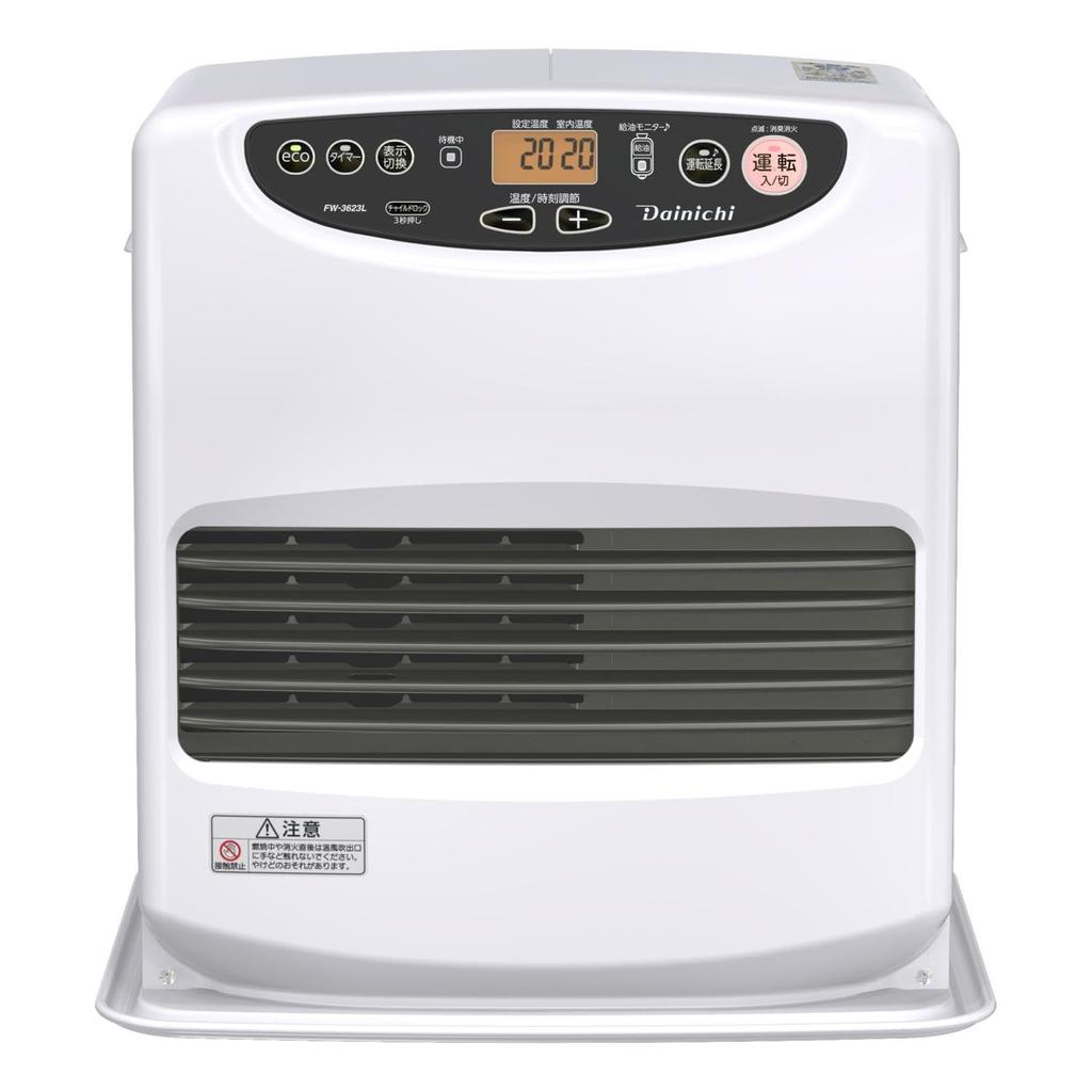 Dainichi oljeviftevarmer opptil 10 opp til 13 L Type Moon White (Tre tatami/betong tatami) FW-3623L-W