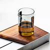 260ml High Borosilicate Glass Fair Cup with Anti-scalding Wood Chips Green Tea Tea dispenser Chaihai Kungfu Tea Set Access