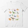 Dinosaurs T Shirt Dinosaur Kinds %100 Premium Cotton