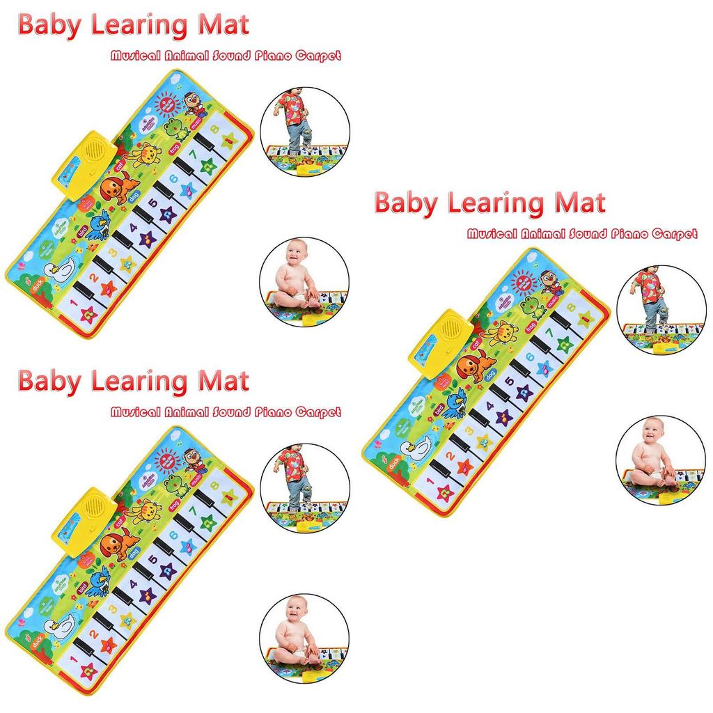 Vibrant Kids Gift Toy Touch Play Learn Singing Piano Keyboard Music Carpet Mat