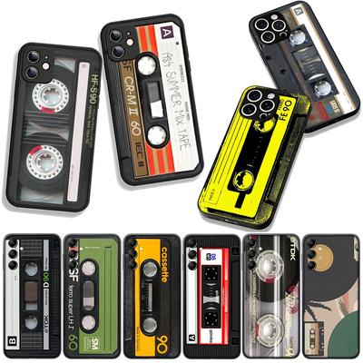 For Xiaomi Redmi Note 14 12 13 ProPlus A4 A3 Pro Plus 12C 13C 14C 5G Phone Cover Case Cassette Tape Music Retro