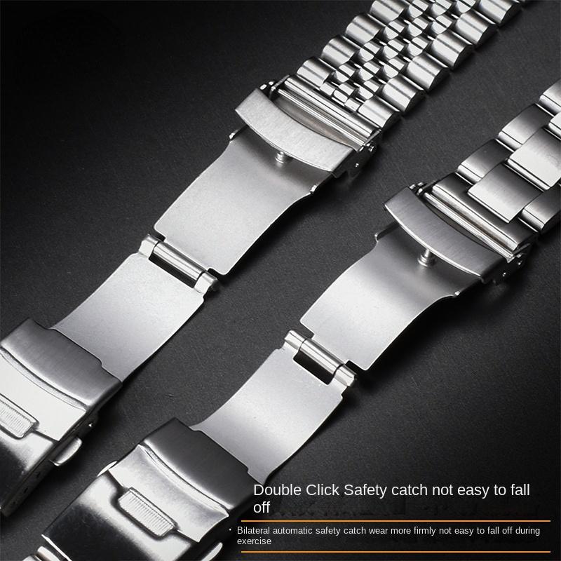 Para Casio MDV106-1A MDV-107 MTP-VD01 MDV-106D Correa Pulsera de Acero Inoxidable Pulsera Metálica 20mm 22mm Correa de Repuesto para Reloj