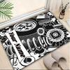1PC Custom Name Automotive Parts Illustration Theme Floor Mat Ideal for Living Room, Game Rooms, Office, Bedroom,Floor Mat Playful Design