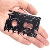 Fetong Stainless Steel Wallet Card Size Outdoor Camping Survival Gear Pocket Multi Tool
