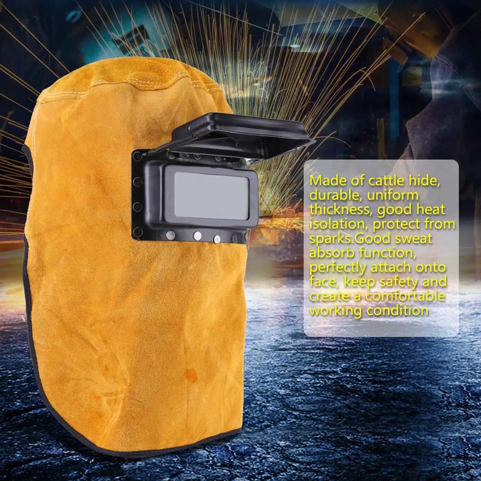 Good Quality Heat Resistant Breathable Welding Helmet  Mask with Lens Breathable Welding Helmet Welding Helmet Tools giallo