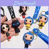 Süßer Silikon Coraline Schlüsselanhänger Kreatives Cartoon-Charakter-Design Geburtstagsgeschenk