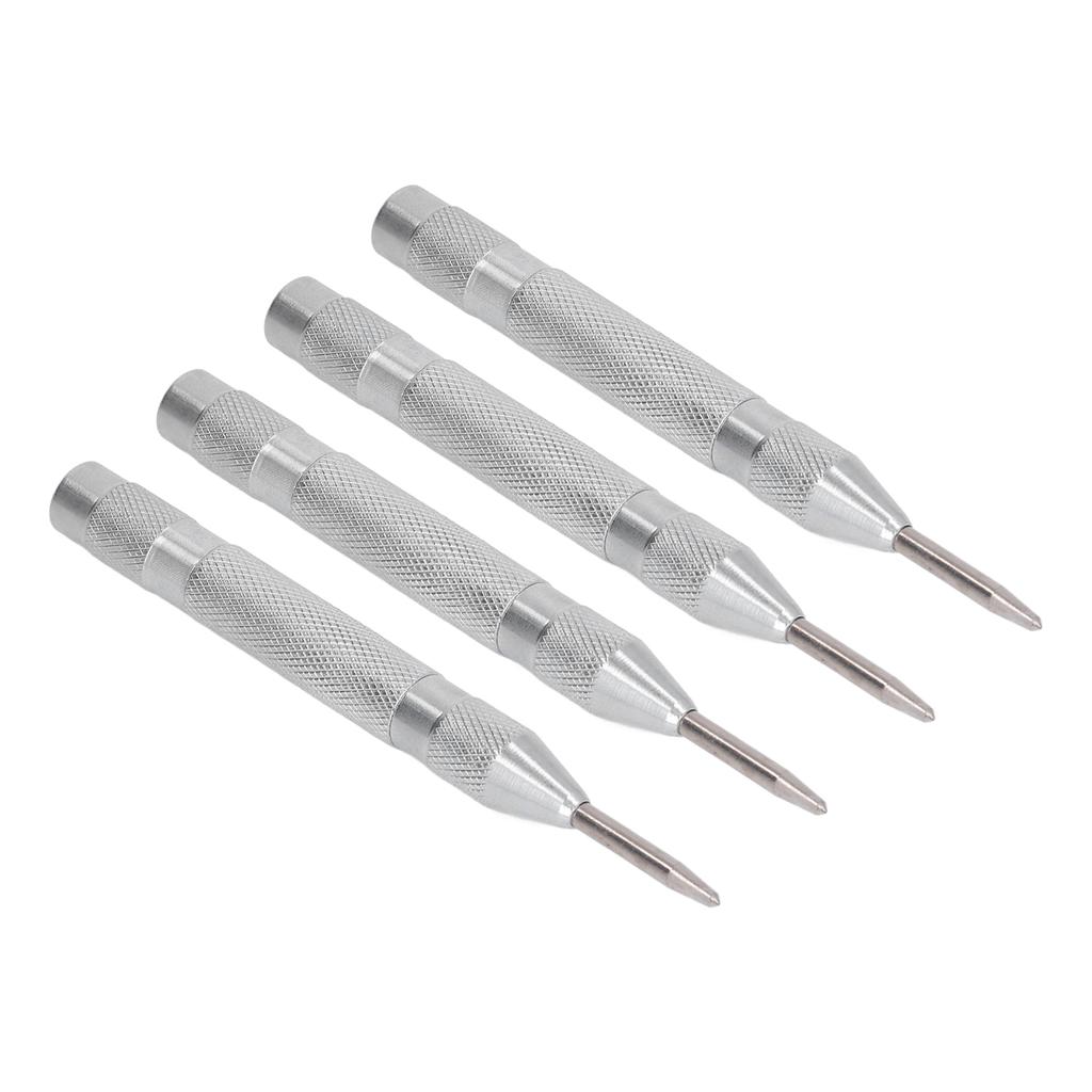 4Pcs Center Punch Automatic High Speed Steel 5in Tool Set Kit for Installation Maintenance