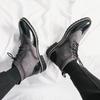 Men Dress Boots Classic Brogue Wingtip Lace-Up High Ankle Business Boots