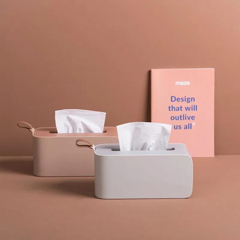 Tissue Box Seal Baby Wipes Paper Storage Box Dispenser Holder Household Plastic Dust-proof Tissue Box with Lid Home Supplies