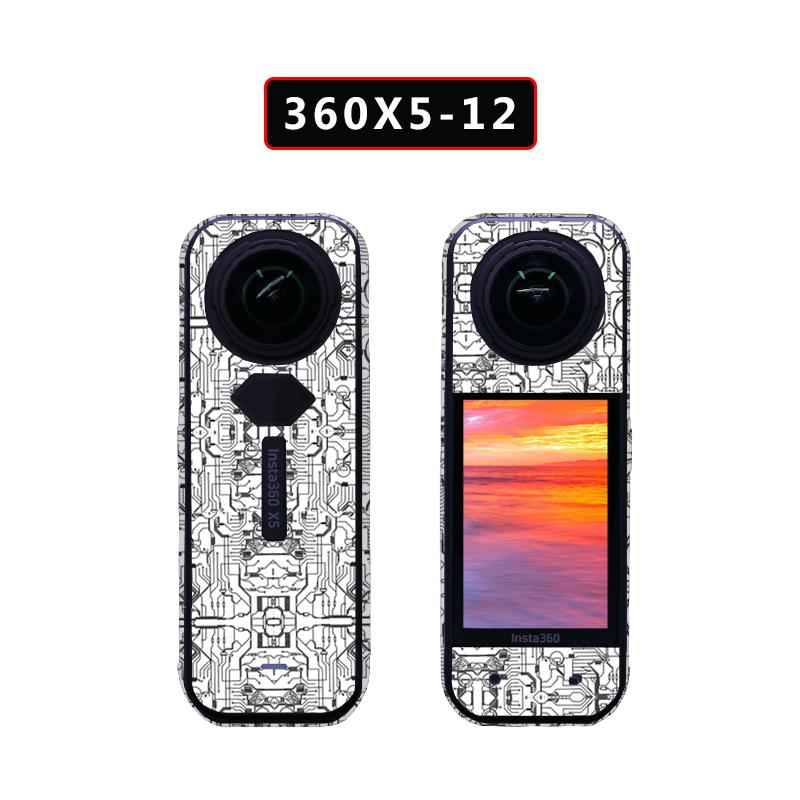 Anti-scratch Body Frame Protective Film For Insta360 X5 Decals Decoration PVC Sticker For Insta360 X5 Sports Camera Accessories