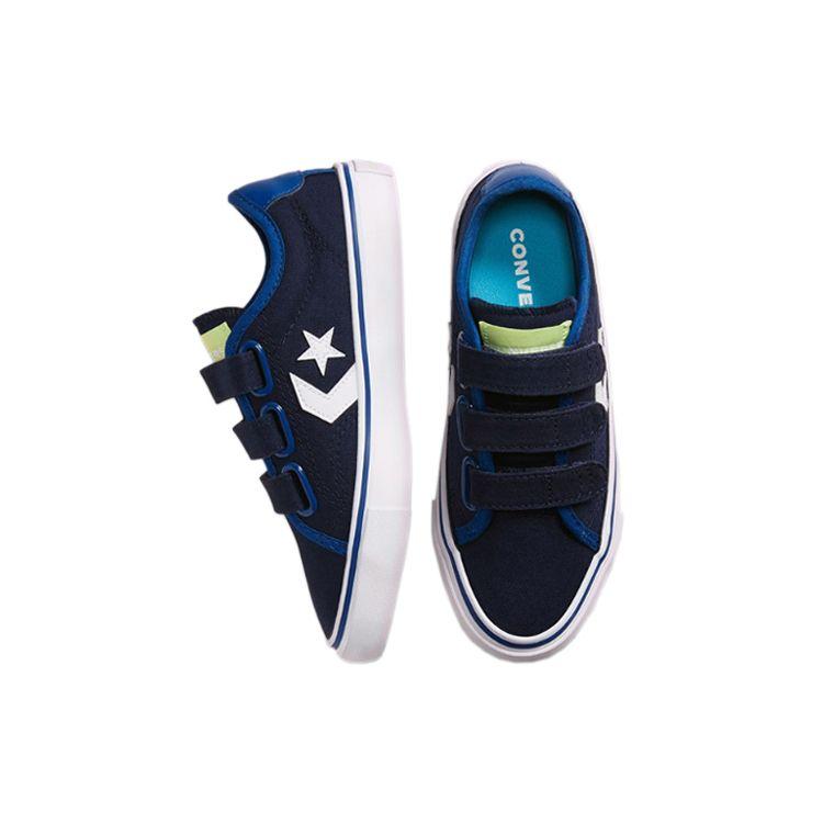 Converse Star Replay 3V Low Top Kids Skate Shoes Kids Sneakers Dark-Blue 667802C