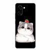 Black Silicone Case For OnePlus Nord CE5 Case One Plus Nord CE 5 Cartoon Cat Soft Back Cover For OnePlus Ace 5 Racing Phone Case