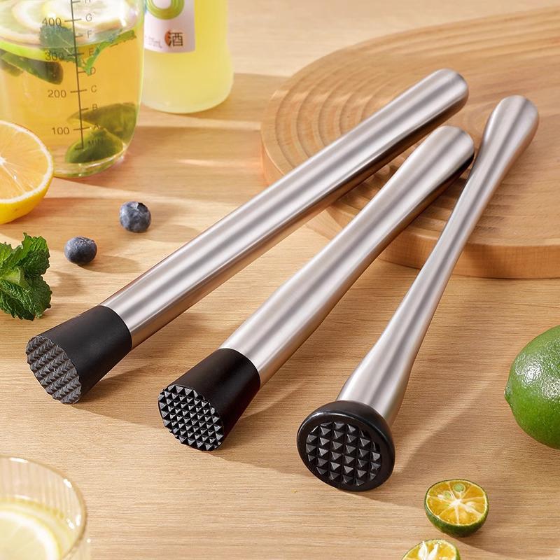 Nerezové kladívko na drcený led Multifunkční nanukové tyčinky Koktejlové míchátko Ovoce Citron Muddle Barové náčiní