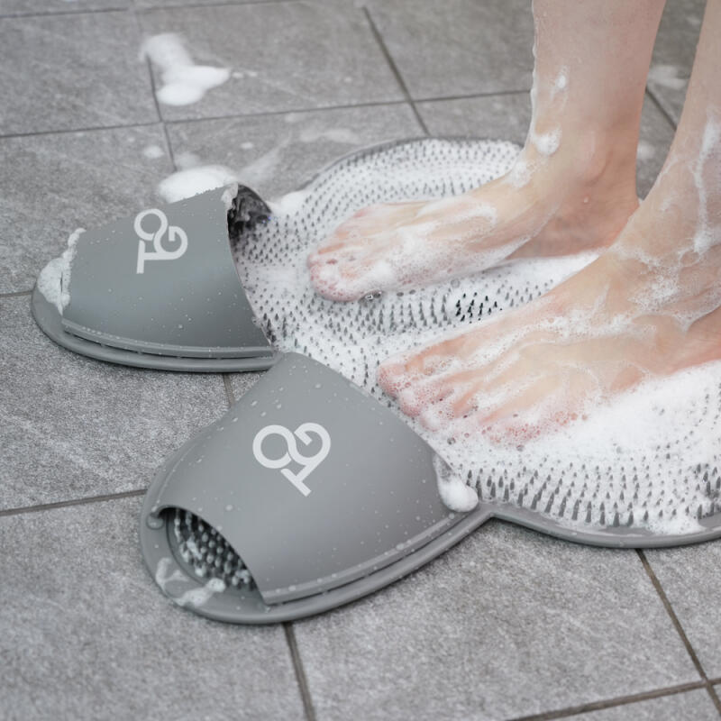 T-Gio Double Foot Brush Removes Foot Odor and Dead Skin Cells