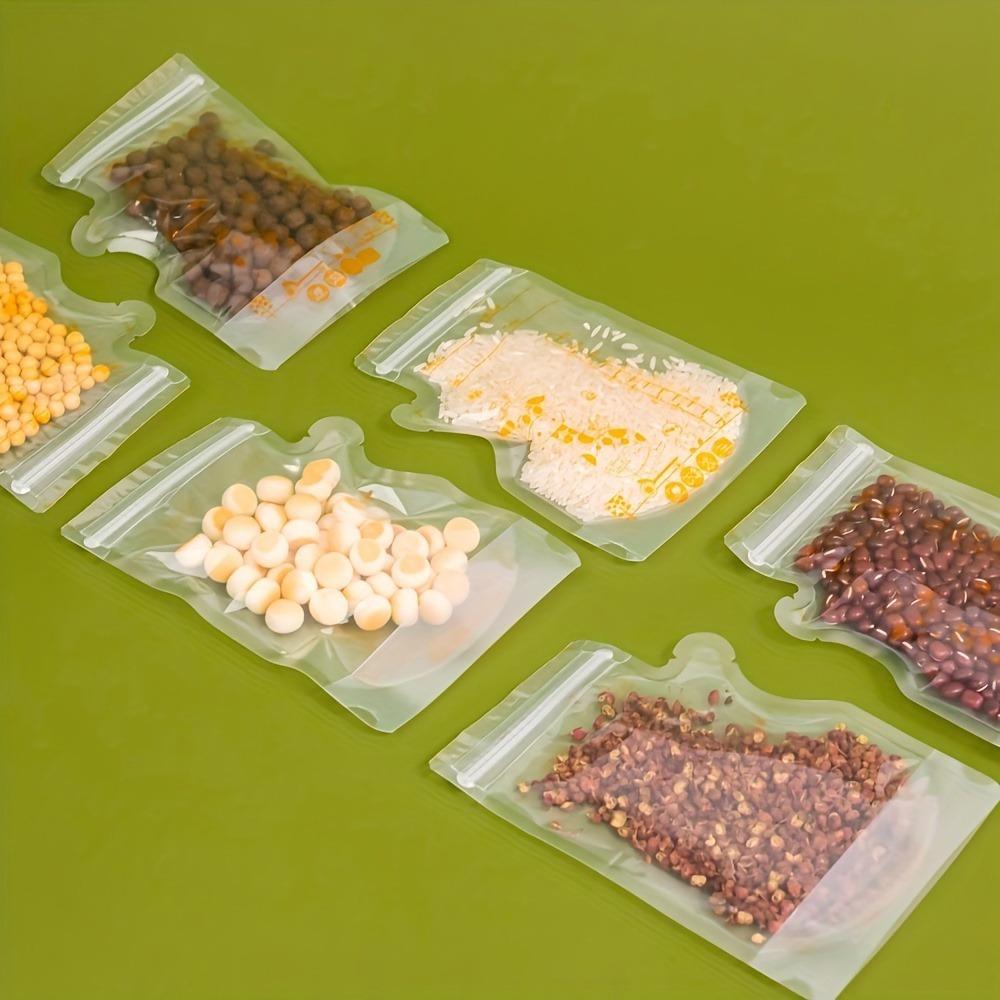 30 Peças 250ml Sacos de Armazenamento de Leite Materno Transparentes de PE Autoportantes com Bico Dosador, Design Plano Economizador de Espaço