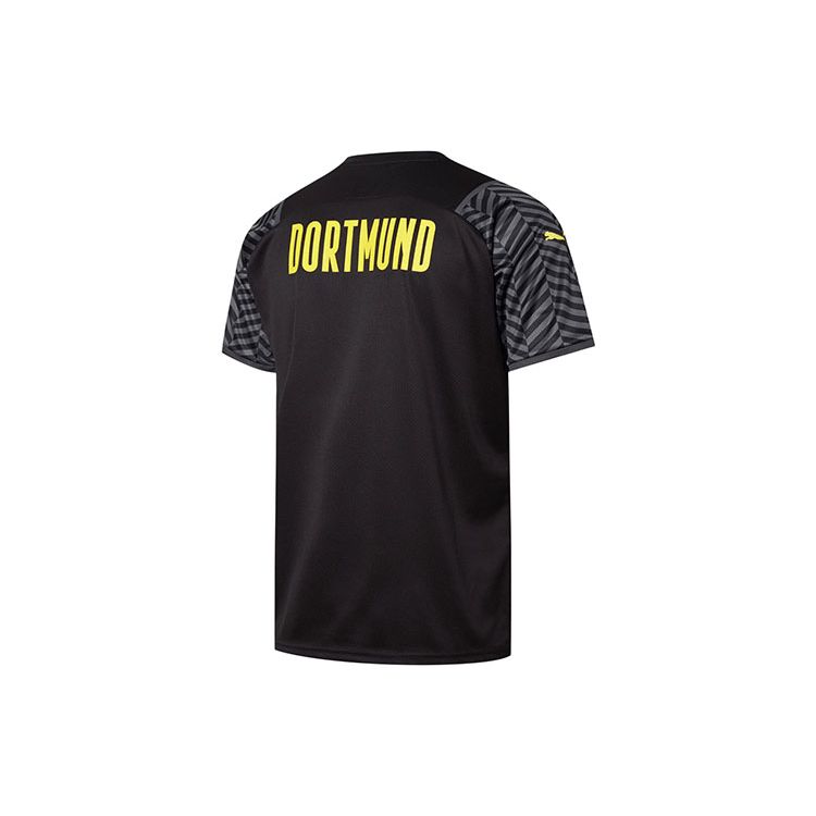 Puma BVB Away Training Short Sleeve Soccer Kit Men Sportswear Black 759057-04